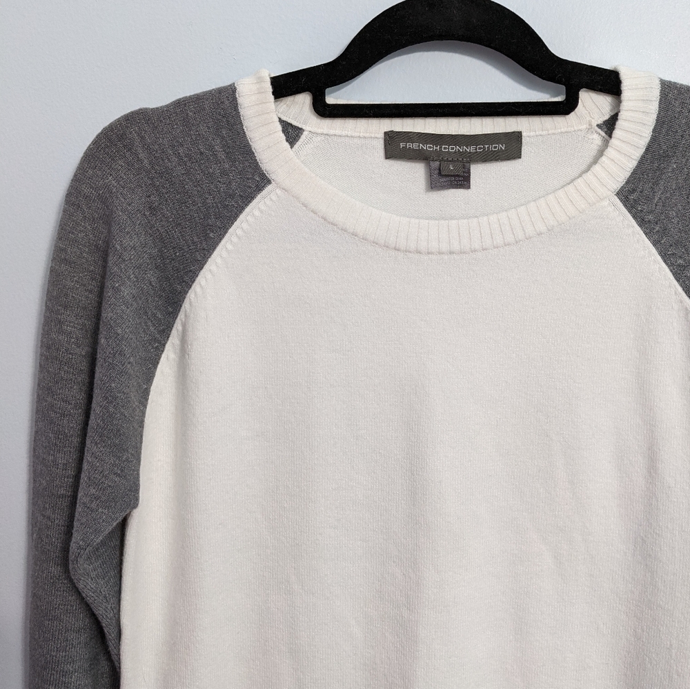 French Connection Colorblock Raglan Knit Sweater - image 5